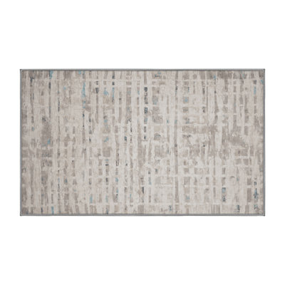 Machine Washable Gray Area Rug