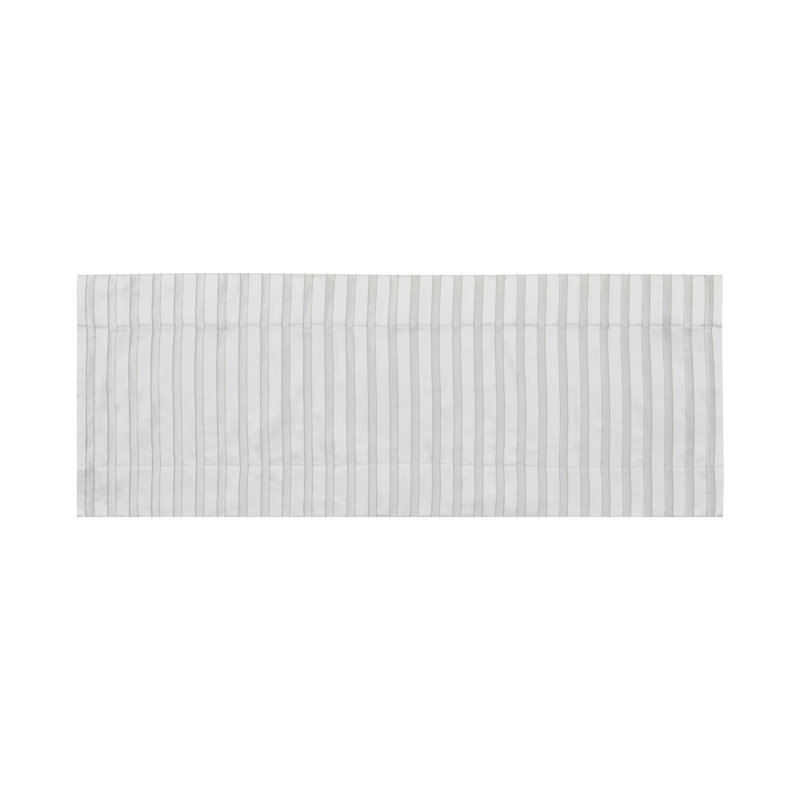 Cream Satin Rod Pocket Window Valance
