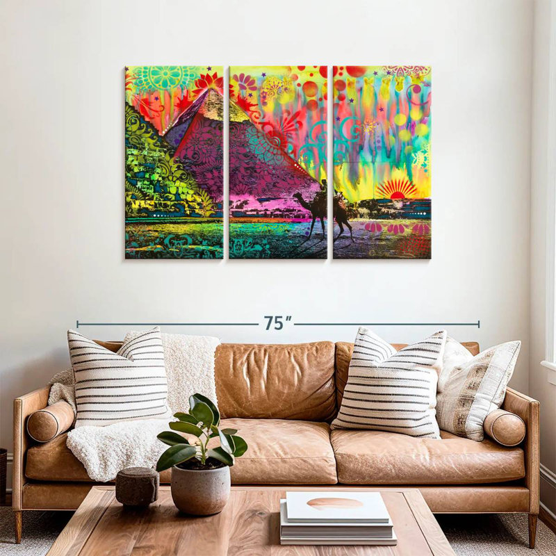 Adella Sunset At Cheops, 36" H x 57" W