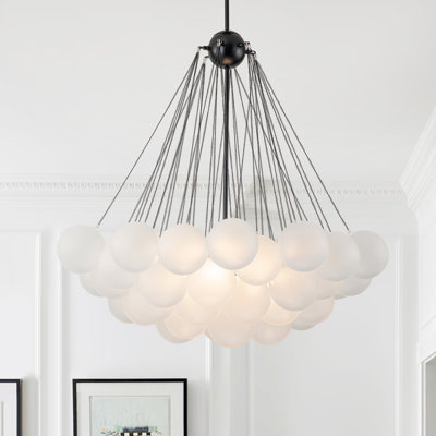 Jayla Modern 3-Light Bubble Globe Cluster Chandelier