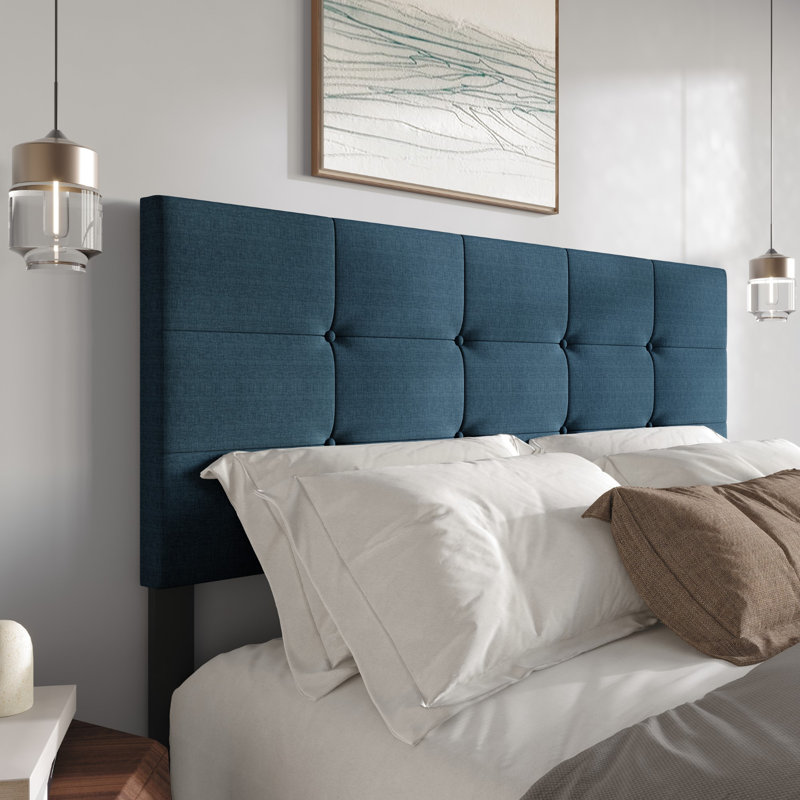 Tête de lit tapissier Forest Hill, Grand, Denim Blue
