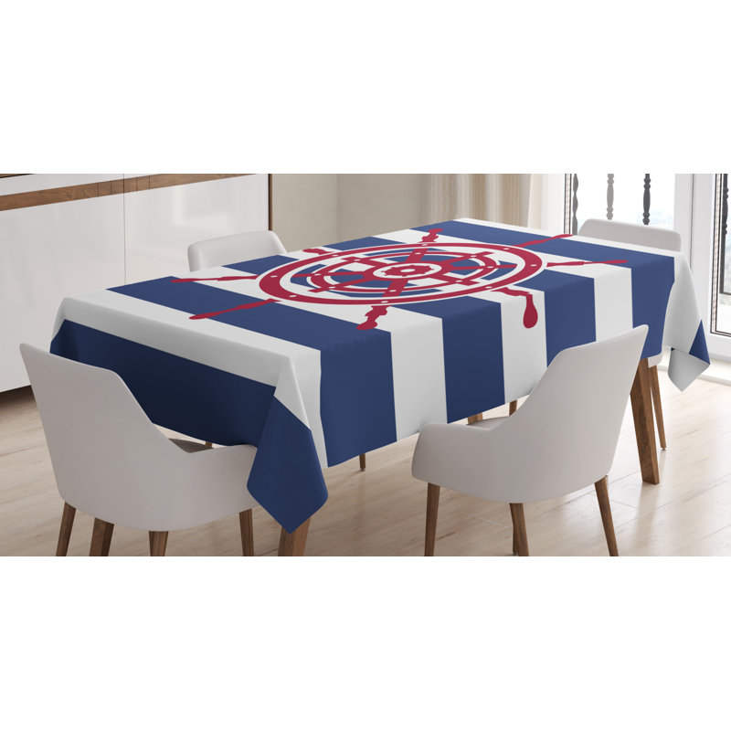 Ships Wheel Tablecloth, 90" L x 60" W