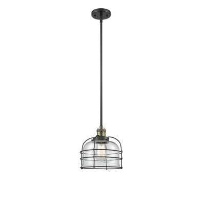 Luminaire suspendu en forme de cloche à 1 lumière Hansford