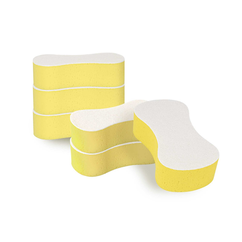 Éponge de nettoyage et éponge à récurer combinée 1 pièce 9,4 x 5,1 x 2,7 pouces