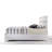 White Storage Queen Bed - Particleboard & Veneer Easy To Assemble No Box Spring 2 Drawers With Metal Center Drawer Slide In For Acrylic 3 Slats + 5 Legs And Full Extension