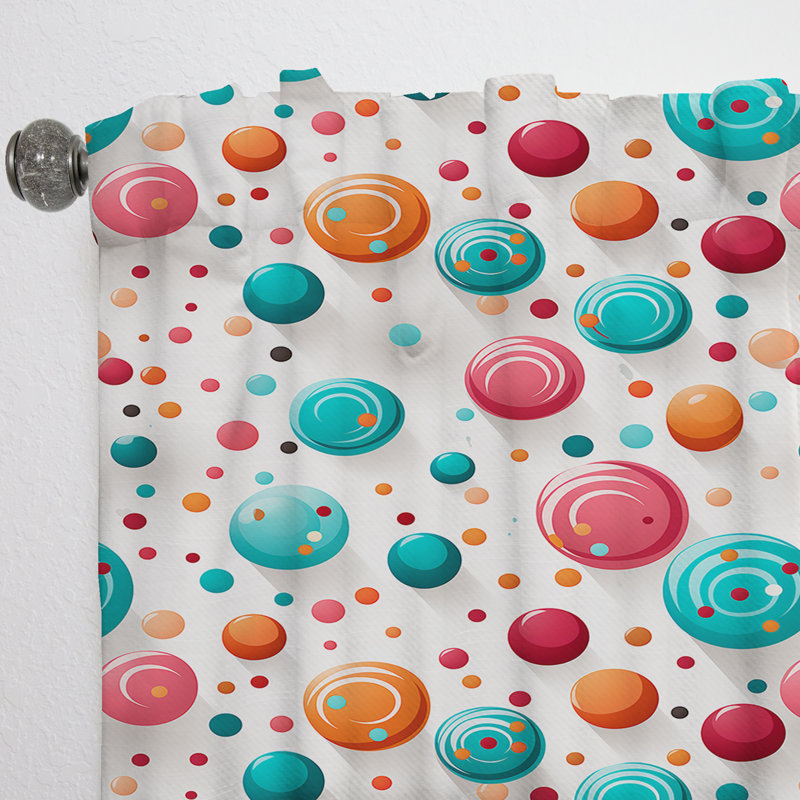 Popart Candy Crush Delight I - Rideau abstrait - Rideau abstrait obscurcissant - 1 panneau, L 52 po x L 63 po