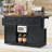 Farmhouse Kitchen Island With Power Outlet, Sliding Barn Doors, And Drop Leaf For Extra Counter Space And Storage-83894918