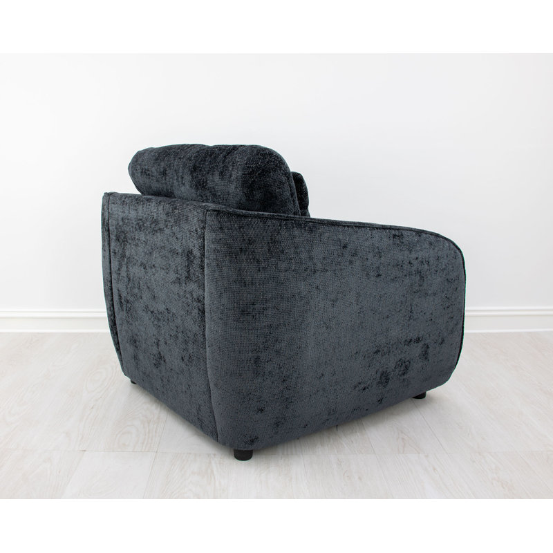 Adale Club Chair, Midnight Blue Black