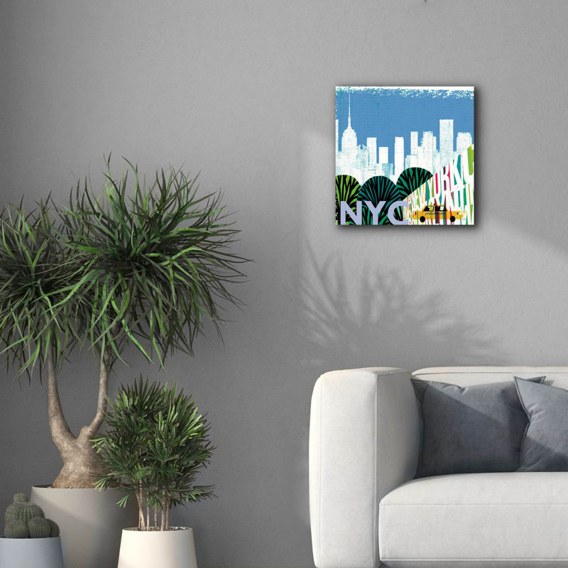 «New York City Life Nyc» par Michael Mullan, art mural sur toile, H 18 po x l 18 po x P 0,75 po