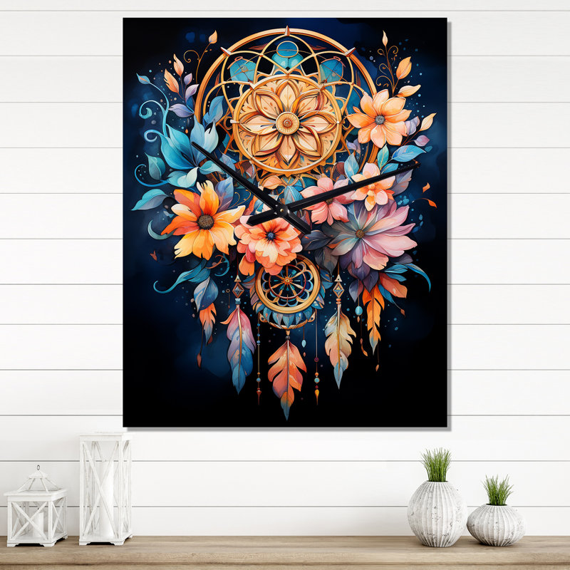 Horloge murale Tomkiel - Dream Catcher, H 32 po x l 16 po x P 1 po