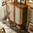 Modern Nut-Brown Solid Wood Sideboard