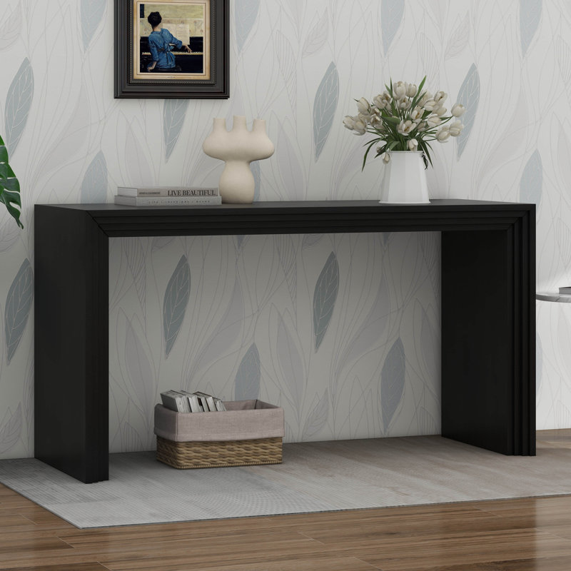 Console Modern Farmhouse, Noir