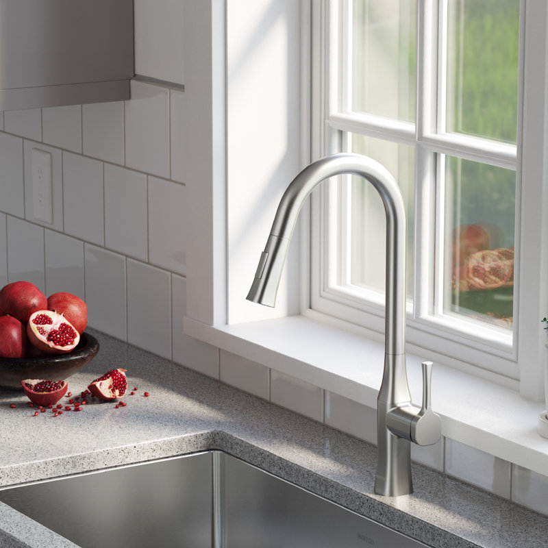 Karran Standerton Pull Down Kitchen Faucet, Stainless Steel