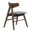 Chaise d'appoint Argjela en noyer