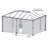 Palram - Canopia Milano 4300/Martinique 5000 Gazebo Netting Screen