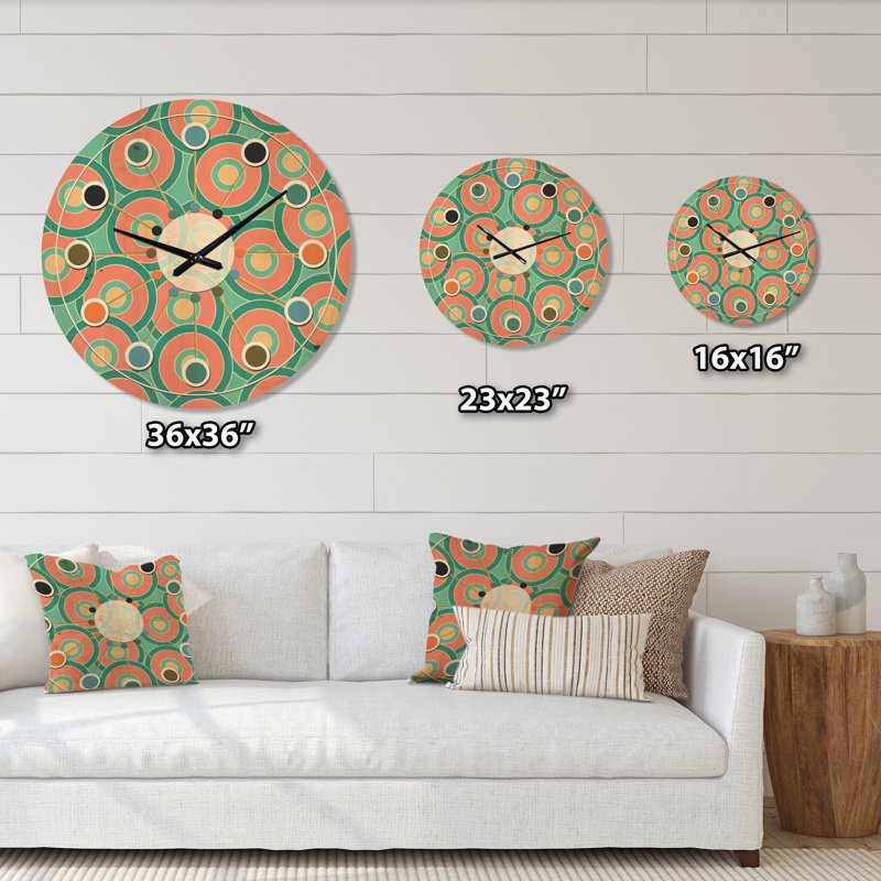 Solid Wood Wall Clock, Medium