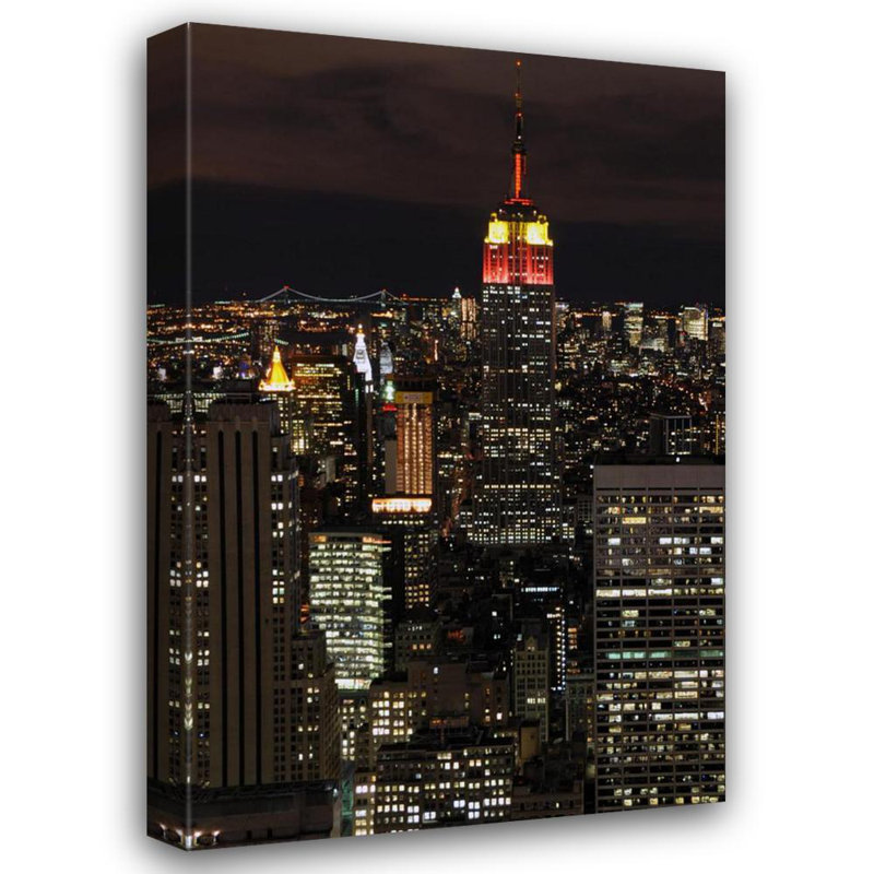 New York City Empire State Building, H 48 po x l 31 po