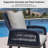 4-piece Patio Conversation Set – Wicker Outdoor Furniture With Aluminum Table, 3 Rattan Chairs For 4 People, Thick Sofa Cushions, Ideal For Garden, Backyard, Lawn, Or Poolside, Champagne-418671234-418671245