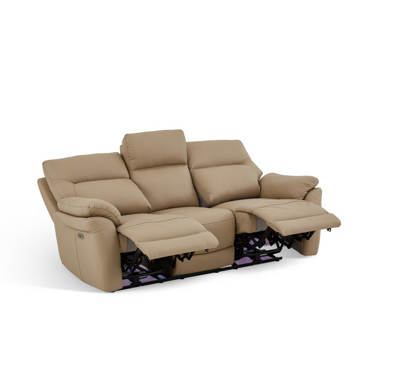 Huckins 3 Seater Electric Reclining Sofa, Cream