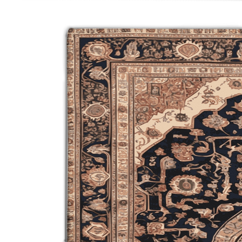 Tapis d'intérieur et d'extérieur brun Persian, Rectangulaire 2 pi x 3 pi