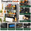 Solid Wood Cabinet Shelving Rack
