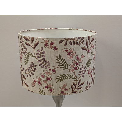 Drum Cotton Lamp Shade ( Screw On ) in Green and Orange