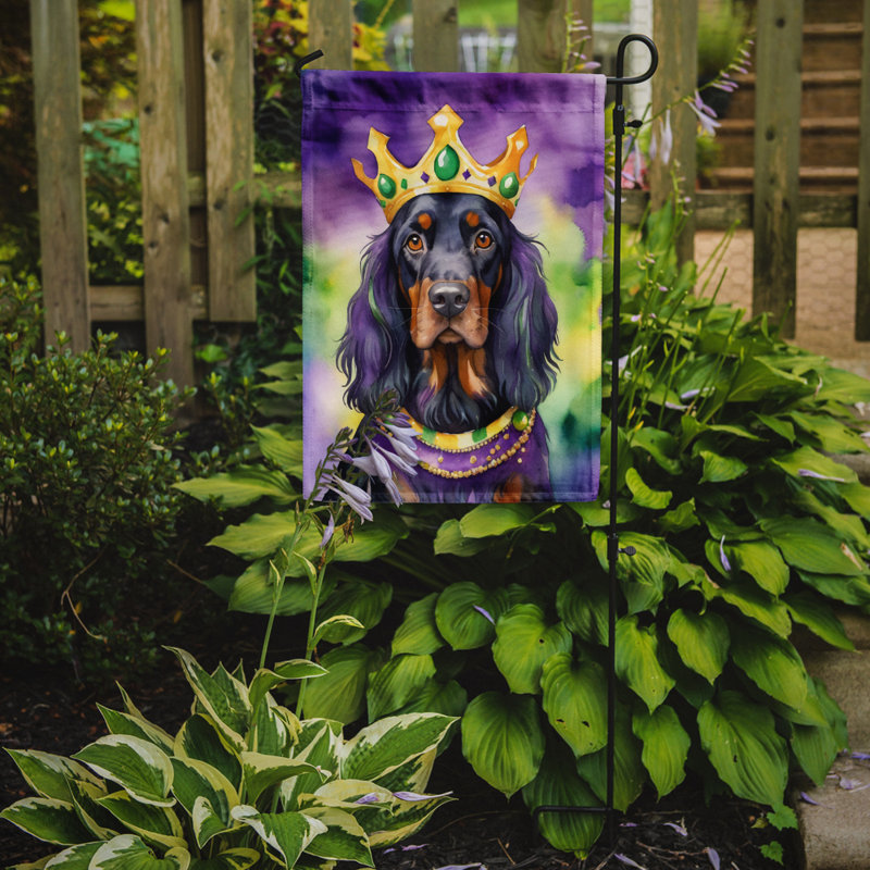 Drapeau de jardin double en polyester H 15,5 po x l 11,25 po