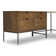 Trey Desk System With Wide Filing Cabinet