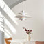E27 UFO Design Luminaire suspendu de plafond blanc D30H25cm Luminaires suspendus réglables de 1,5 mètre pour îlot de cuisine Salon Chambre à coucher Luminaires de salle à manger