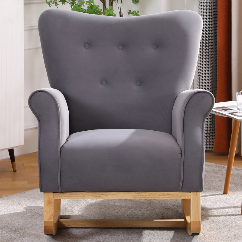 Chaise berçante Maylie, gris