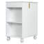 Meuble-lavabo 24 po avec lavabo, armoire de salle de bain avec tablette de porte, rangement latéral ouvert, structure en bois massif, porte à fermeture douce-115672102