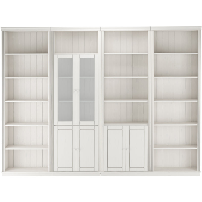 Fieldway 223cm H x 370cm W Bookcase, White