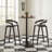 Auray Bar Height 23.8" Pedestal Dining Table-478205923-535402708