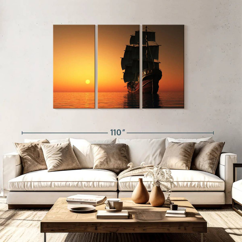 Mehar Old Merchant Ship, 48" H x 74" W