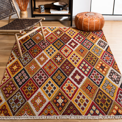 Kilim Flat Weave Wool Geometric Rug