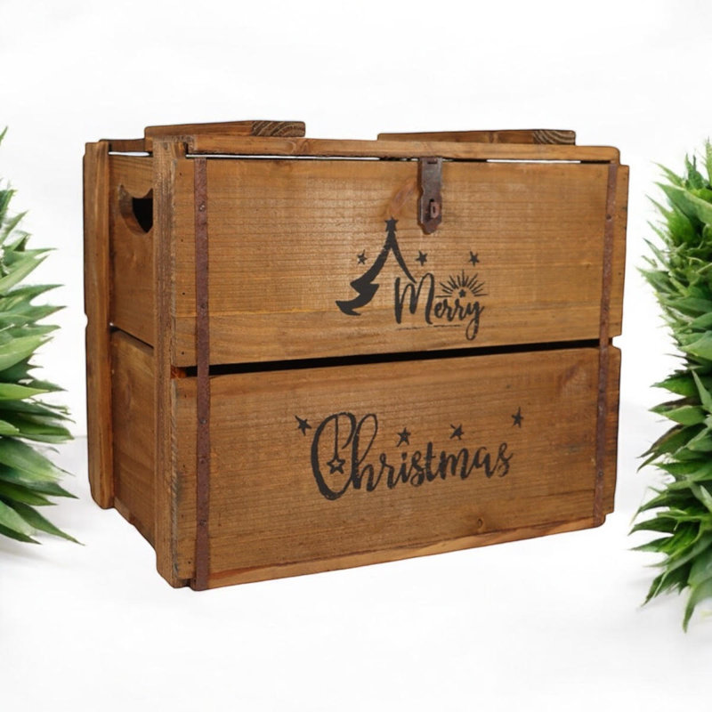 Anatilde Handmade Wooden Decorative Box, Brown