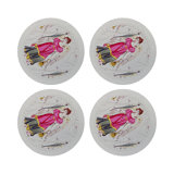 Zodiac Virgo Vegan Leather Round Pebble Placemat