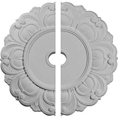 Endurathane Angel Ceiling Medallion, 32 1/4"OD x 3 5/8"ID x 1 1/8"P (Fits Canopies up to 15 3/4"), Factory Primed
