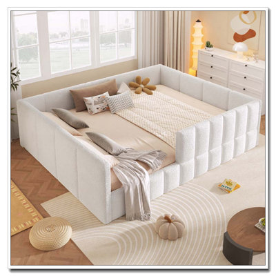Woollen Upholstered Daybed,Floor Bed