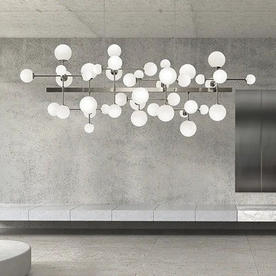 Nebula 11 - Light Dimmable LED Kitchen Island Linear Chandelier