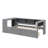 Twin Size Platform Bed Equipped With Shelves, Drawers, Charging Port, And Fabric-Covered Headboard-750572332