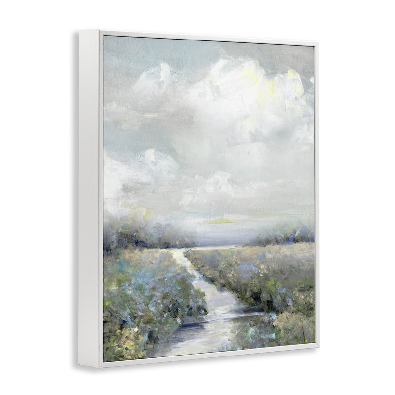 «Floater Frame», impression sur bois, H 20 po x l 16 po, Giclée encadrée blanc bord de mer