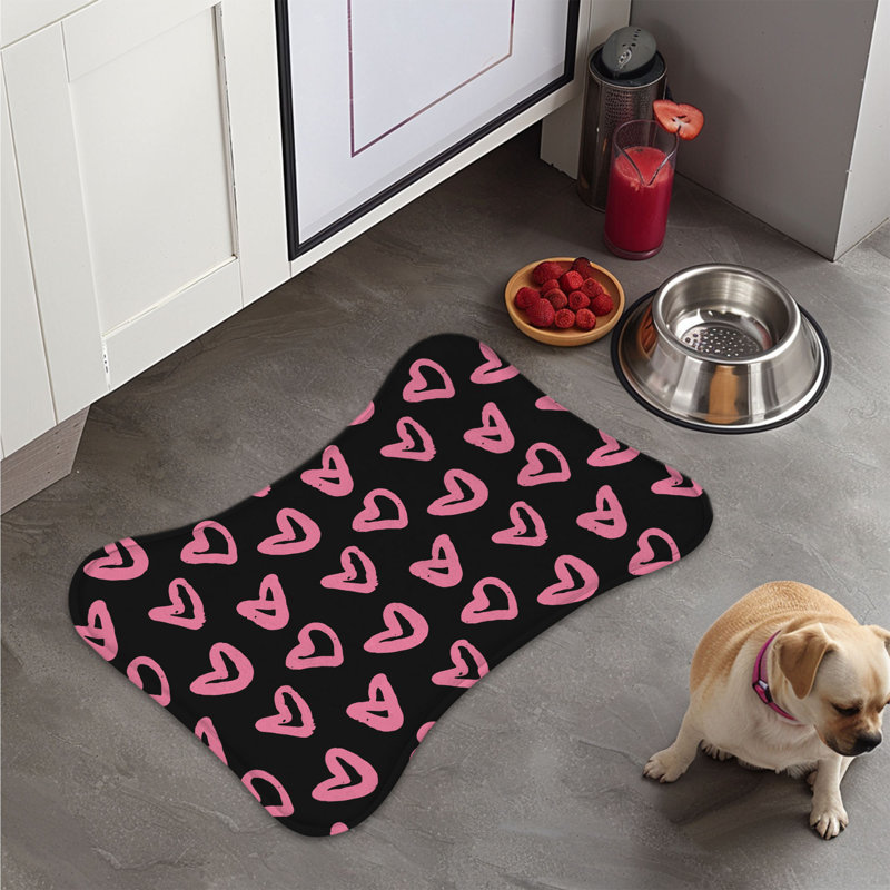 Tapis d'alimentation en forme d'os 1 pièce Love Lines