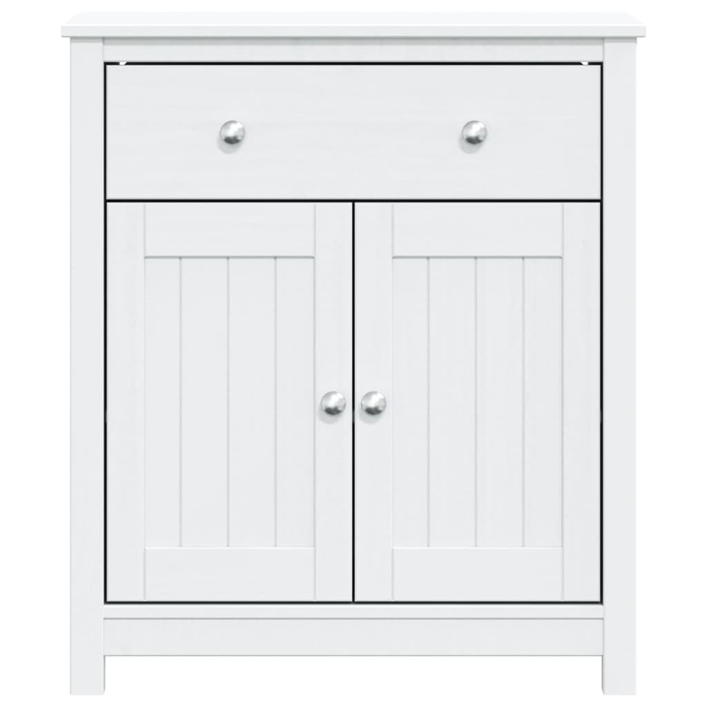 ClassicLiving Bathroom Cabinet BERG White 69.5X34x80 Cm Solid Wood Pine