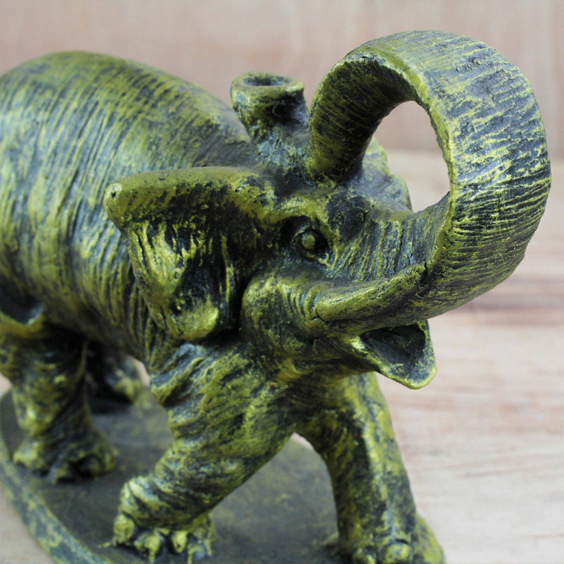 Novica Striking Elephant Ceramic Sculpture