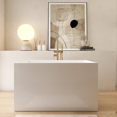 43"  Freestanding Tub Acrylic Soaking Bathtub