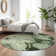 Premium Machine Washable Cerrito AMF579 Green Rug