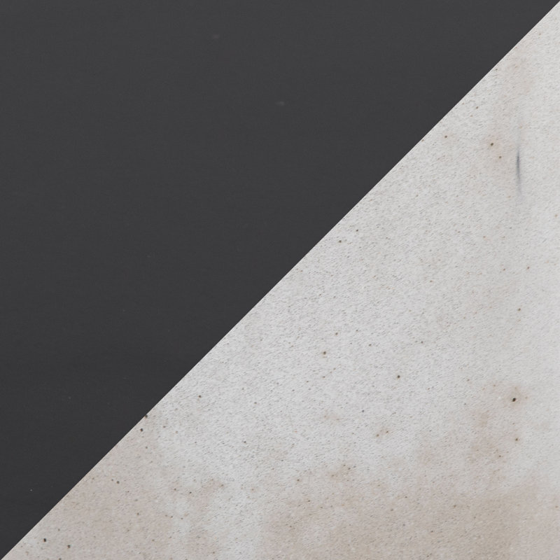 Symbol Contemporary Side Table in Concrete and Black