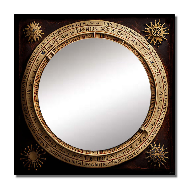 Miroir mural antique pour salon, 29 po x 29 po