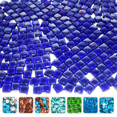 18 Lb 1" High Luster Cobalt Blue Fire Glass